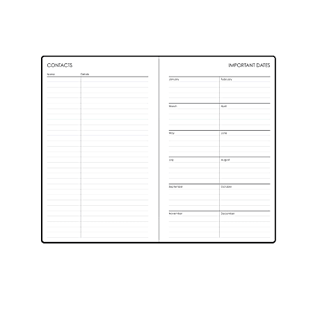 Blue Sky Matte Lam. LGB Non Dated Daily Notes Book 5x8159121 - Office Depot