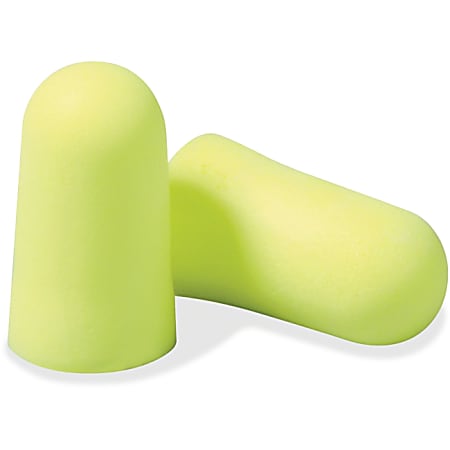 3M, E-A-Rsoft Yellow Neon Foam Earplugs, Uncorded, Large, Polybag, NRR 33