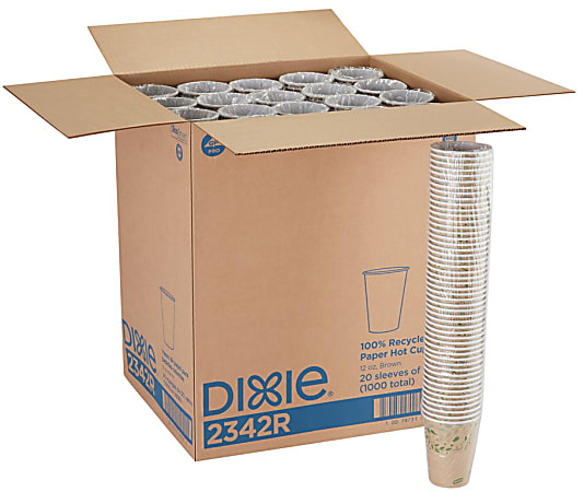 Dixie® ecosmart® 100% Recycled Fiber Hot Cups, 12