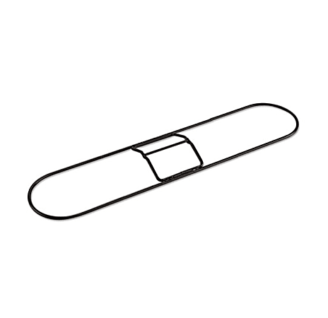 Globe Commercial Products Metal Snap-On Dust Mop Frame, 24" x 5”, Black, 3105EA