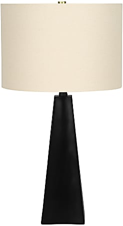 Monarch Specialties Pruitt Table Lamp, 27”H, Beige/Black