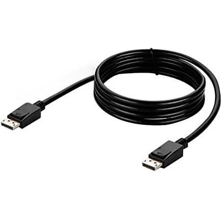 Belkin DP 1.2a to DP 1.2a Video KVM Cable - 6 ft KVM Cable for Audio/Video Device, KVM Switch, Monitor - First End: 1 x DisplayPort Male Digital Audio/Video - Second End: 1 x DisplayPort Male Digital Audio/Video - Gold Plated Connector - Black