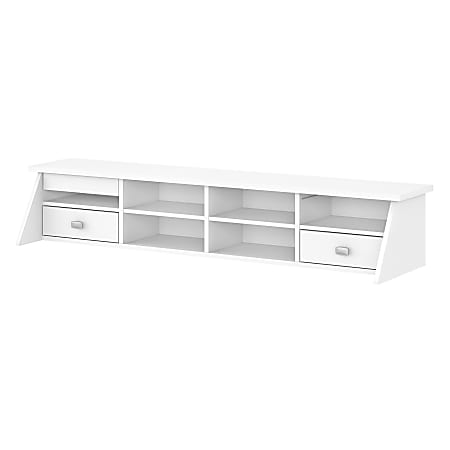 Bush Furniture Broadview Desktop Organizer, Pure White, Standard Delivery