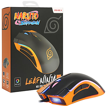 Check Point Naruto Mice Wired Leaf Ninja MX-200 Gaming Mouse, Compact, NA-MS-1001