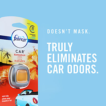 Febreze Car Vent Clips Air Freshener & Odor Eliminator Linen and