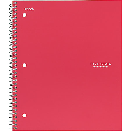 Five Star Wirebound 1-subject Notebook - 100 Sheets - Ring8"10.5" - Bend Resistant, Crack Resistant - 1Each