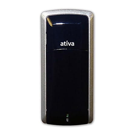 Ativa® Flip-Top USB Flash Drive With ReadyBoost™, 2nd Series, 16GB, Navy