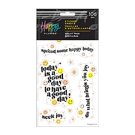 Happy Planner Classic Stickers 9 H x 4 34 W x 14 D Seasonal Value Pack Of  1557 Stickers - Office Depot