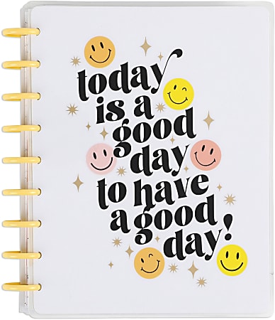 2023-2024 Happy Planner 18-Month Monthly/Weekly Classic Planner, 7" x 9-1/4", Smiley Face, July 2023 To December 2024, PPCD18-120