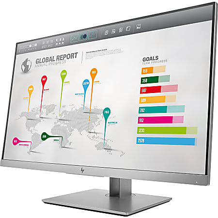 HP Business E273q 27" WQHD LED LCD Monitor - 16:9 - 2560 x 1440 - 350 Nit - 5 ms - HDMI - VGA - DisplayPort