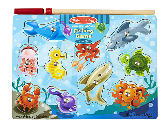 Melissa & Doug Fishing Magnetic 10-Piece Puzzle Game