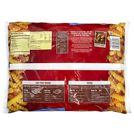 Ore-Ida Golden Crinkles, Crinkle Cut Fries, French Fries Fried Frozen  Potatoes, Value Size, 5 lb Bag