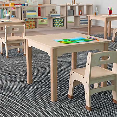 Preschool wooden table and sale chairs