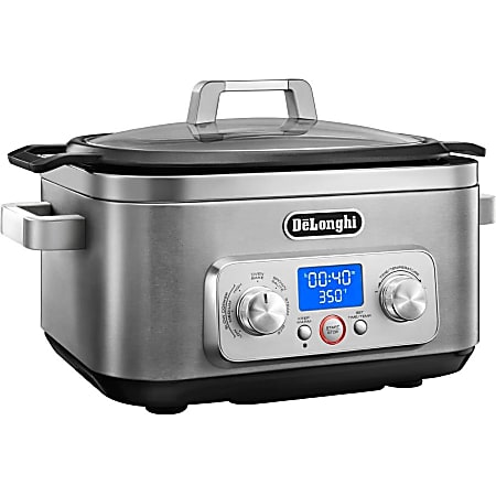 De'Longhi Livenza All-in-One Programmable Multi-Cooker - 6 Quart - CKM1641D - 7 Programmes - 1.50 gal - Cooking, Sauteing, Browning, Baking, Rice