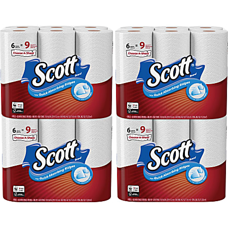  Scott Paper Towels, Choose-A-Sheet - 30 Mega Rolls (2