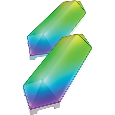 Monster Digit LED Segments with Connection and Mounting Accessories - LED Bulb - Wireless LAN, Smart Connect, Voice Control, Dimmable, Adjustable Brightness, Automatic Color Change - Wall Mountable - Multicolor - Alexa, Siri, Google Assistant Supported