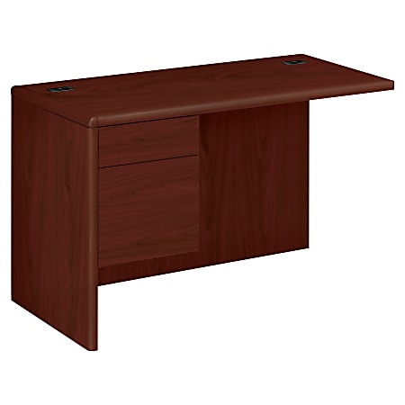 HON® 10700 49"W Left Desk Return, Mahogany