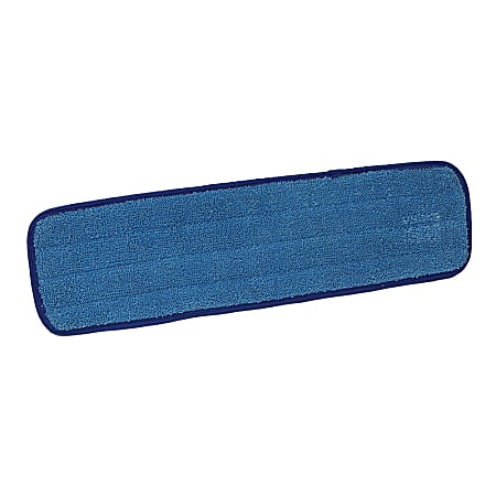 Ocedar Commercial MaxiPlus Microfiber Wet Mop Pads, 18", Blue, Case Of 12 Pads