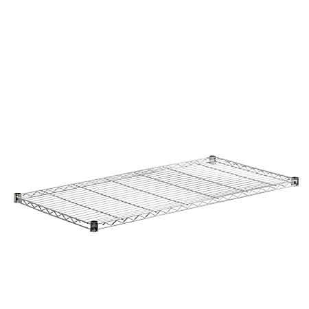 Honey-Can-Do Plated Steel Shelf, Supports 350 Lb, 1"H x 24"W x 48"D, Chrome