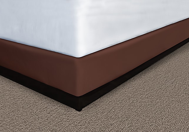 Mattress Safe, Inc Designer Décor® Collection Contour Wrap For Box Spring, Queen, 7" Drop, Shantung Espresso Brown, Total Qty 12