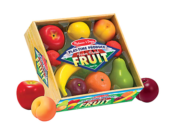 Melissa & Doug Play-Time 8-Piece Produce Fruit