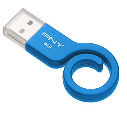 PNY® Monkey Tail USB 2.0 Flash Drive, 8GB