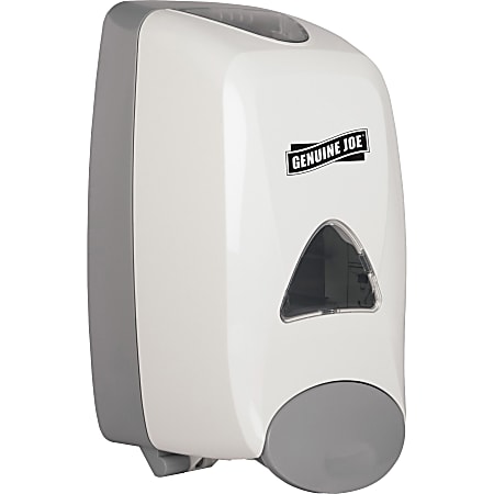 Genuine Joe 1250 ml Foam Soap Dispenser - Manual - 1.32 quart Capacity - Site Window, Soft Push, Sanitary-sealed, Refillable - White - 6 / Carton Genuine Joe 1250 ml Foam Soap Dispenser - Manual - 1.32 quart Capacity - Site Window, Soft Push, Sanitary-sealed, Refillable - White - 6 / Carton