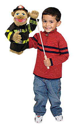 Melissa and doug fireman puppet store
