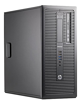 HP EliteDesk 800 G1 Refurbished Desktop PC, 4th Gen Intel® Core™ i5, 16GB Memory, 240GB Solid State Drive, Windows® 10 Professional, 800G1T16240W10P