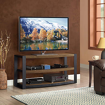 Whalen Santa Fe 3 In 1 TV Stand For Flat-Panel TVs, Espresso/Warm Ash