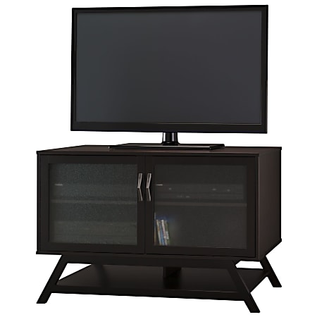 Bush® Canted TV Stand, 28 1/4"H x 42 1/8"W x 20 1/8"D, Warm Molasses