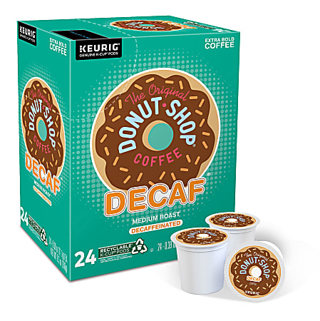 Donut Shop® Single-Serve Coffee K-Cup®, Decaffeinated, Carton Of 24