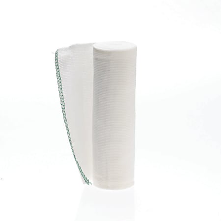 Medline Non-Sterile Swift-Wrap Elastic Bandages, 6" x 5 Yd., White, 10 Bandages Per Box, Case Of 5 Boxes
