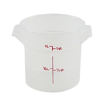 Cambro Food Storage Container, 1 Qt, Clear