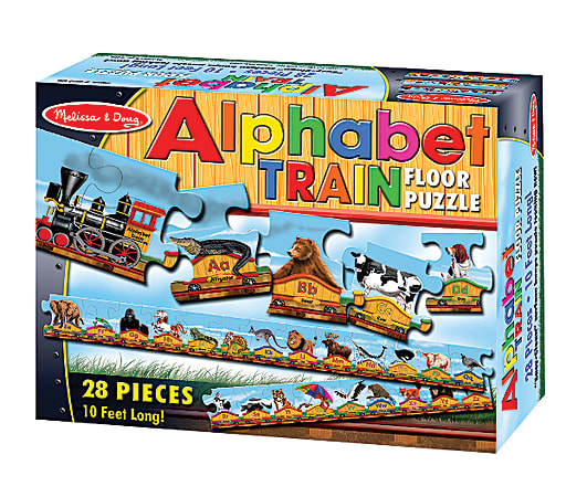 Melissa & Doug 28-Piece Alphabet Train Floor Puzzle