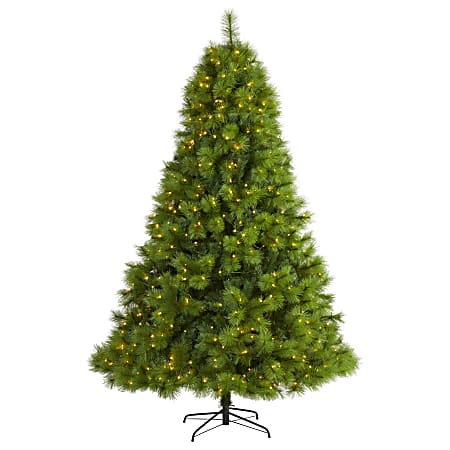 Nearly Natural Green Scotch Pine Artificial Christmas Tree, 8'
