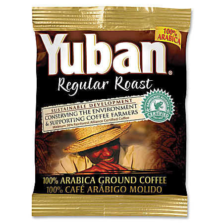 Yuban Single-Serve Coffee Packets, 100% Arabica, Carton Of 42