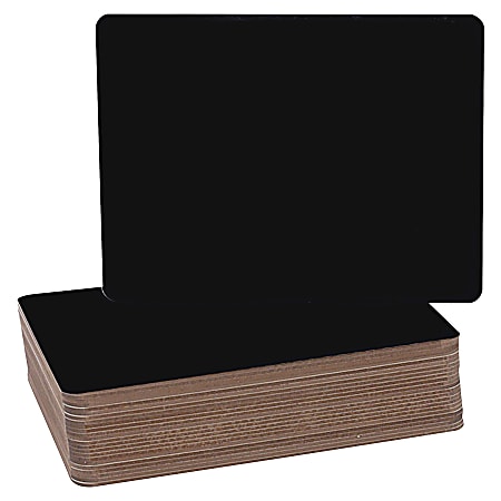 Flipside Black Chalk Board Class Pack, 9 1/2" x 12", Black, Pack Of 24