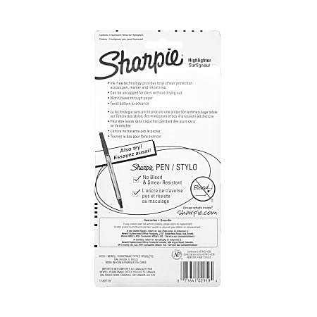 Sharpie® Gel Stick Yellow Highlighter, 2 Pack - Harris Teeter