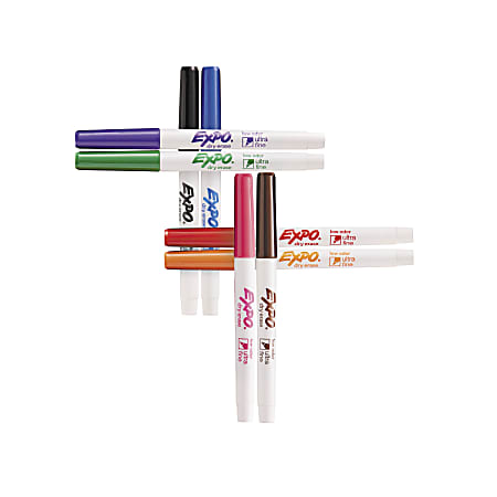 Expo Ultra-Fine Point Low Odor Markers - 4 Pack - LD Products
