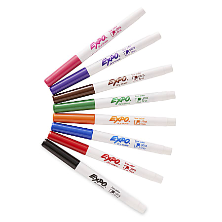 Expo Ultra Fine Tip Dry Erase Markers – Assorted Colors - Shop Highlighters  & Dry-Erase at H-E-B