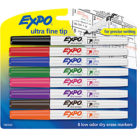 Expo 2 Low Odor Dry Erase Markers, Whiteboard Marker, Chisel Tip, (8000)