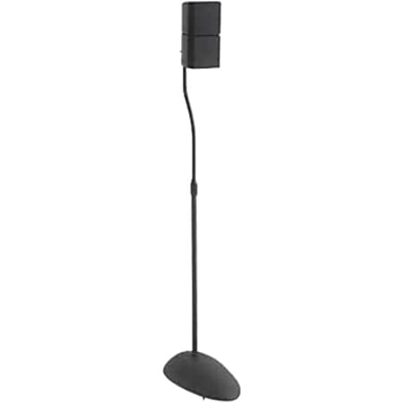 Sanus Home Theater Series Adjustable Speaker Stand - Height Adjustable 26-39" - Black - 4 lb Load Capacity - 26" Height x 6.5" Width x 11.8" Depth - Steel - Black