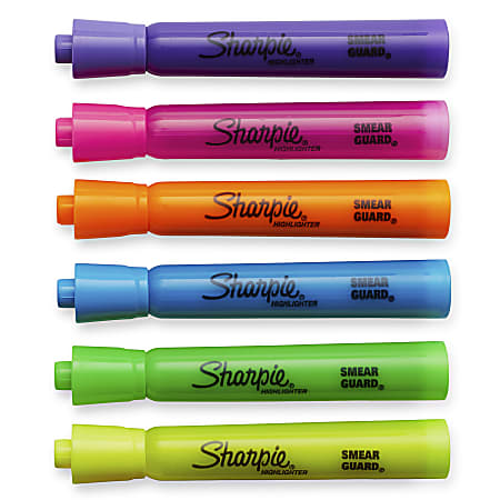 Assorted Colors Sharpie Accent Tank Highlighters Chisel Tip 