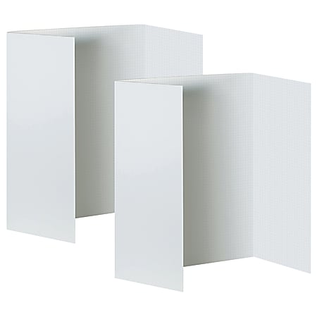 Pacon® Fade-Away Foam Presentation Boards, 48" x 36", Faint Grid/White, Pack Of 2 Boards