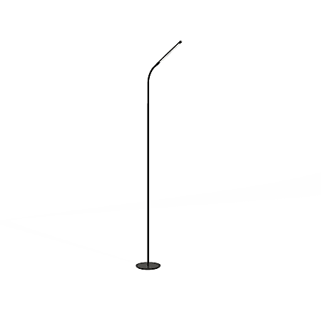 Safco® Resi LED Floor Lamp, 60"H, Black