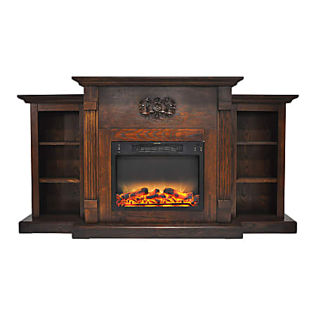 Cambridge® Sanoma Electric Fireplace With Built-In Bookshelves