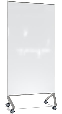 Ghent Pointe Non-Magnetic Dry-Erase Glassboard, 76-1/2” x