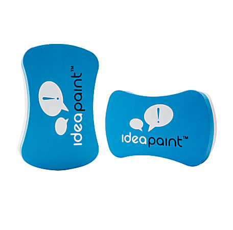 IdeaPaint Big Boy Erasers, Blue/White, Pack Of 2 Erasers