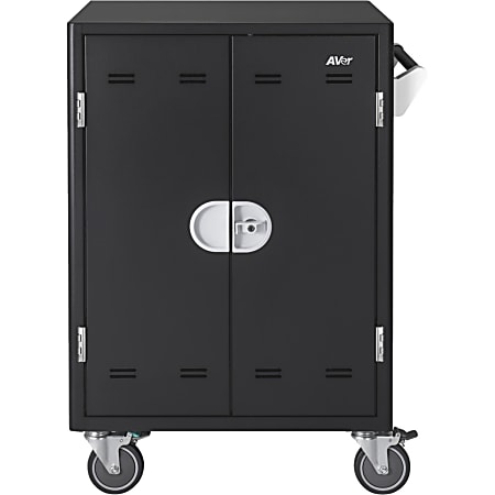AVer AVerCharge X42i 42 Device Intelligent Charging Cart, 4 Casters, 5" Caster Size, 30.57"W x 25.12"D x 42.13"H, For 42 Devices